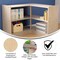 Flash Furniture Bright Beginnings Commercial Grade 2 Tier Wooden Classroom Open Corner Storage Unit, Safe MK-KE24046-GG - alternate 5
